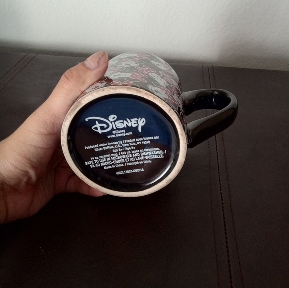 Disney Women's/Men's Minnie Mouse Ceramic Mug Red 14.oz Black - Picture 4 of 5